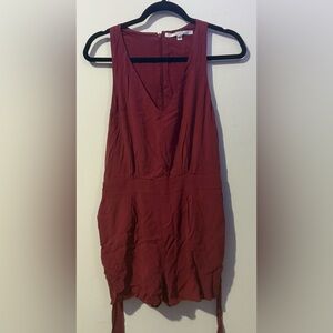Guess Maroon Sleeveless Romper